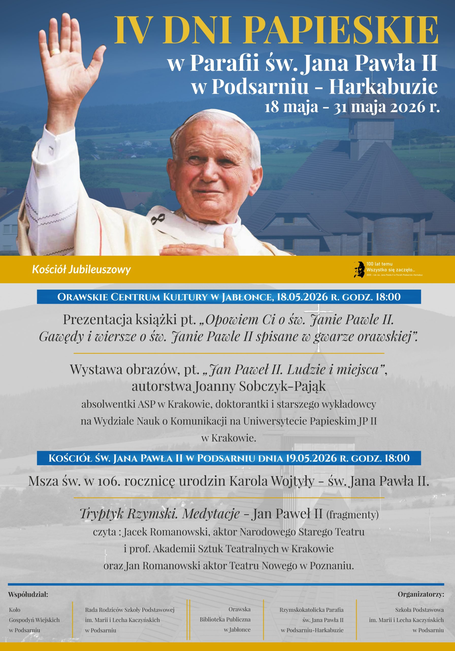 plakat dni papieskie 2026 projekt 1.1(1)